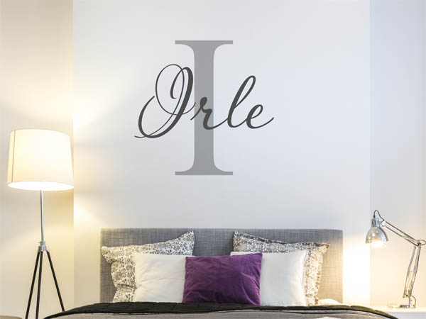 Wandtattoo Irle Nachname