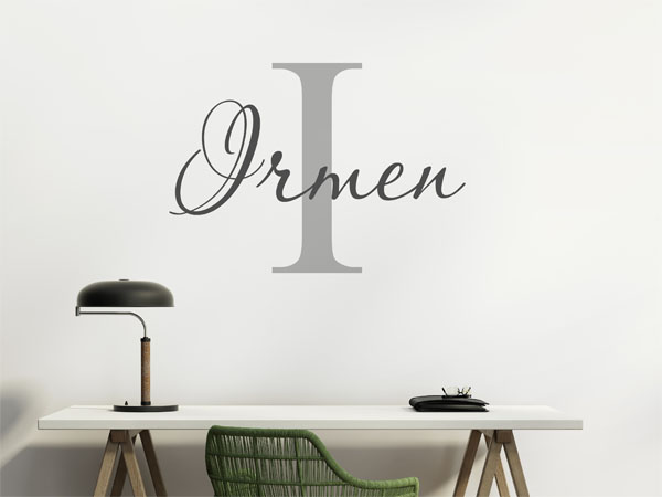 Wandtattoo Irmen Nachname