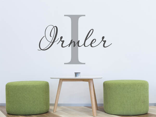 Wandtattoo Irmler Nachname