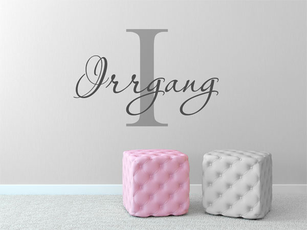 Wandtattoo Irrgang Nachname