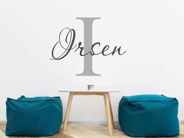 Wandtattoo Irsen Nachname
