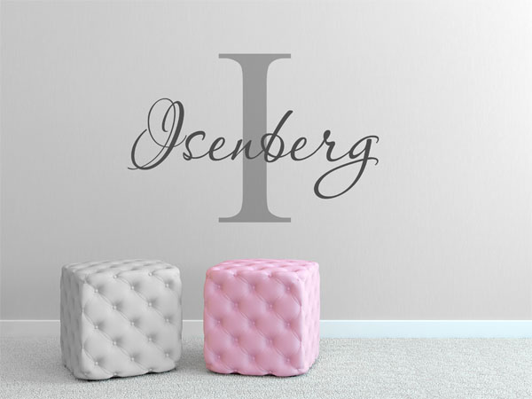 Wandtattoo Isenberg Nachname