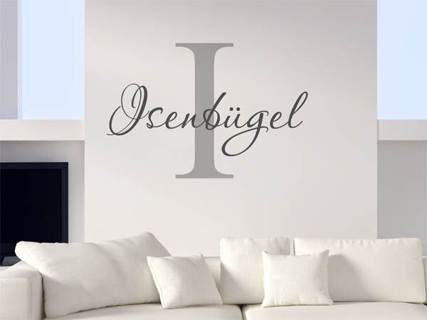 Wandtattoo Isenbügel Nachname