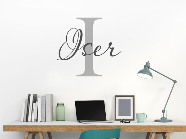 Wandtattoo Iser Nachname