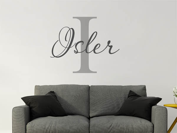 Wandtattoo Isler Nachname