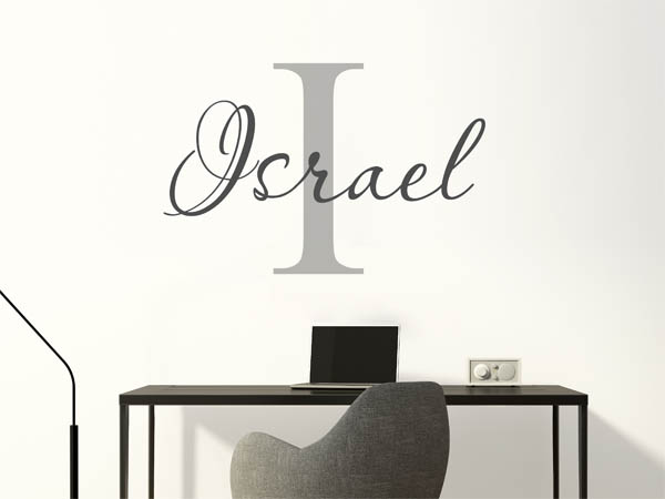 Wandtattoo Israel Nachname