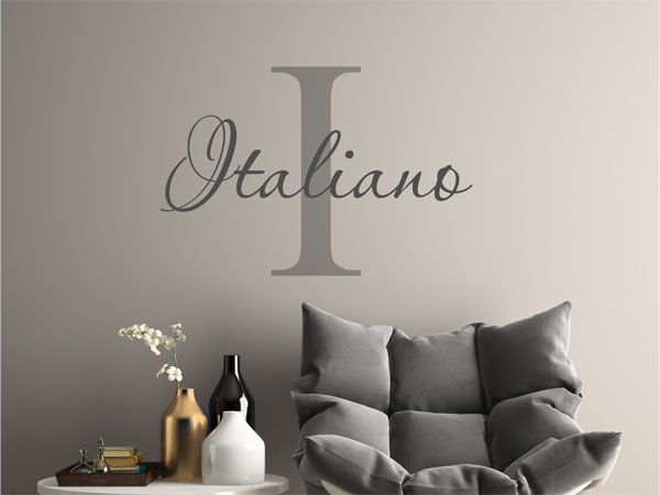 Wandtattoo Italiano Nachname