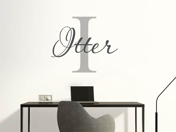 Wandtattoo Itter Nachname