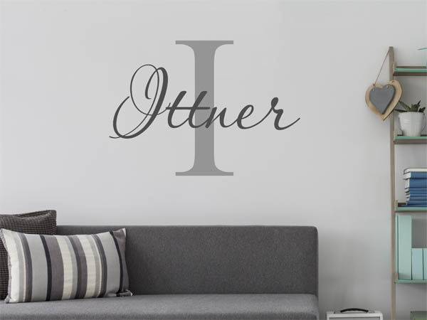 Wandtattoo Ittner Nachname