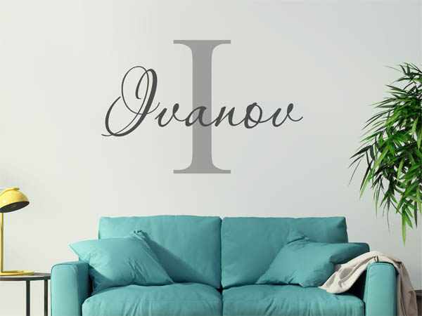 Wandtattoo Ivanov Nachname