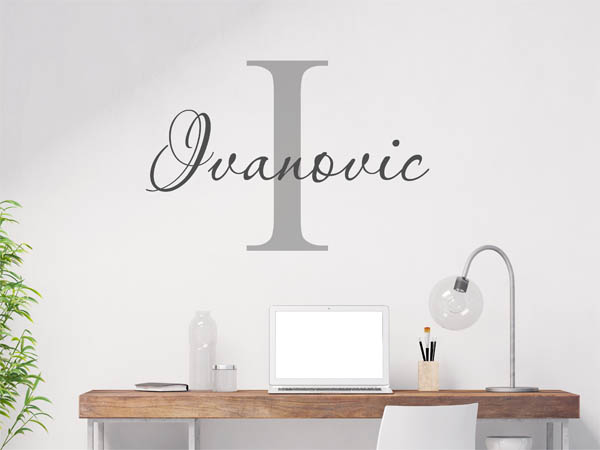 Wandtattoo Ivanovic Nachname