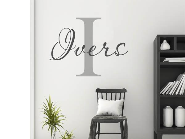 Wandtattoo Ivers Nachname