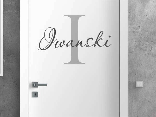 Wandtattoo Iwanski Nachname