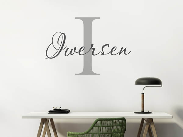 Wandtattoo Iwersen Nachname