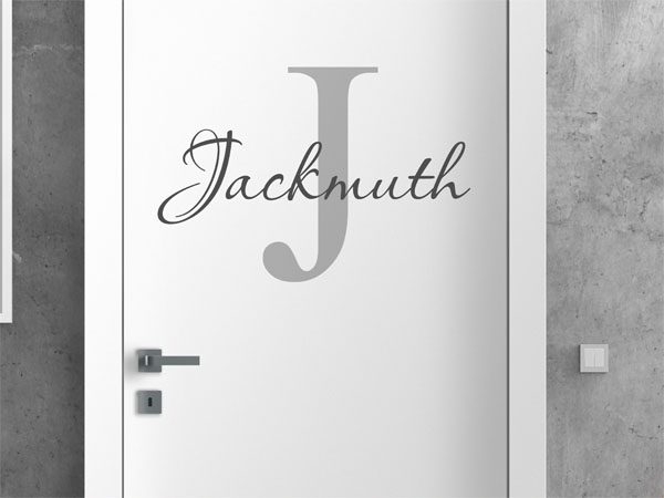 Wandtattoo Jackmuth Nachname