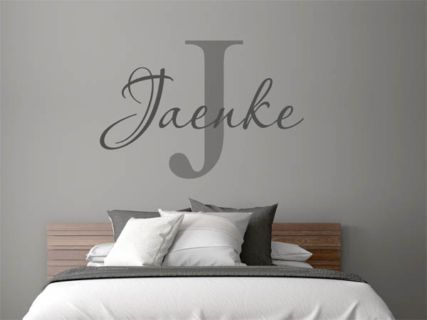 Wandtattoo Jaenke Nachname