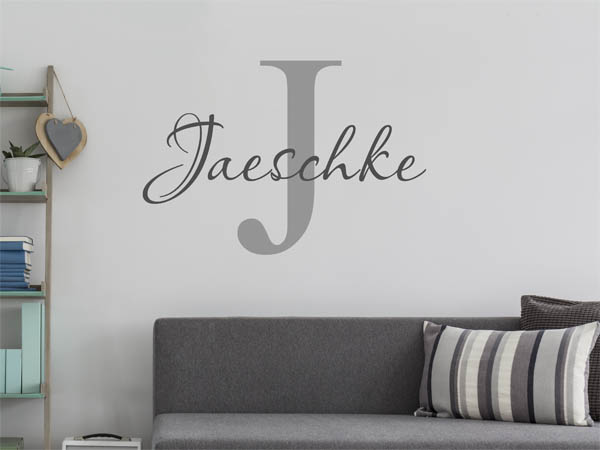 Wandtattoo Jaeschke Nachname