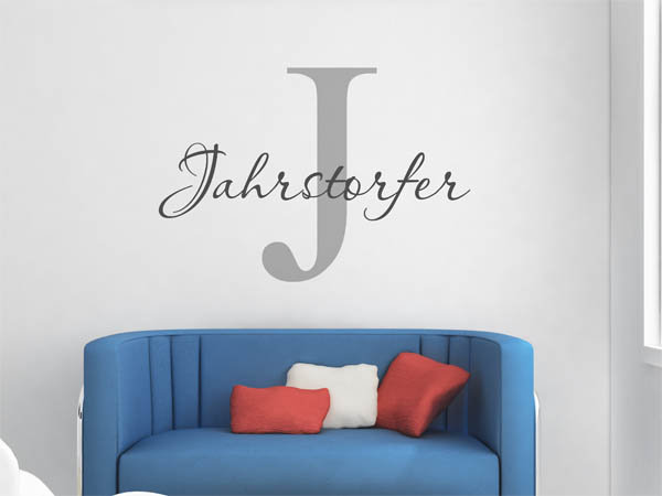 Wandtattoo Jahrstorfer Nachname