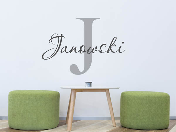 Wandtattoo Janowski Nachname