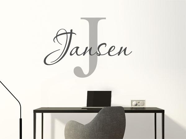 Wandtattoo Jansen Nachname