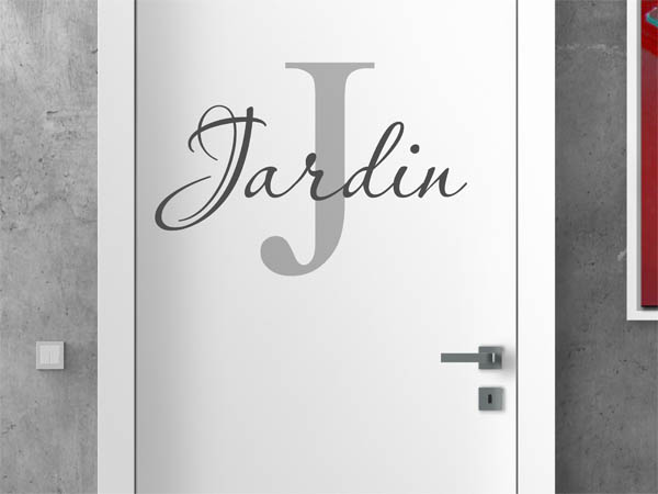 Wandtattoo Jardin Nachname