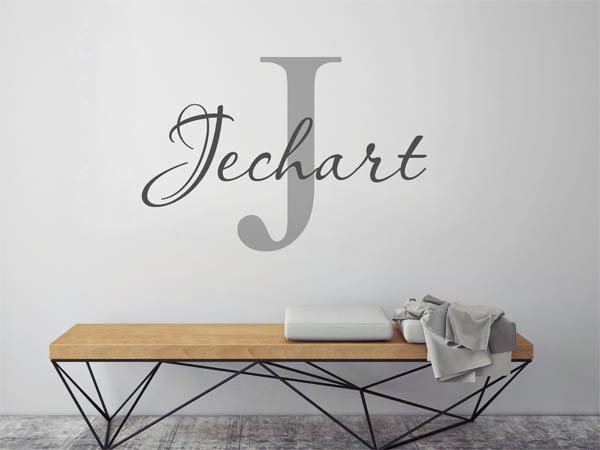 Wandtattoo Jechart Nachname