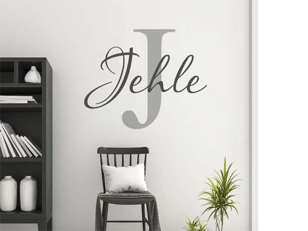 Wandtattoo Jehle Nachname