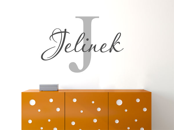 Wandtattoo Jelinek Nachname