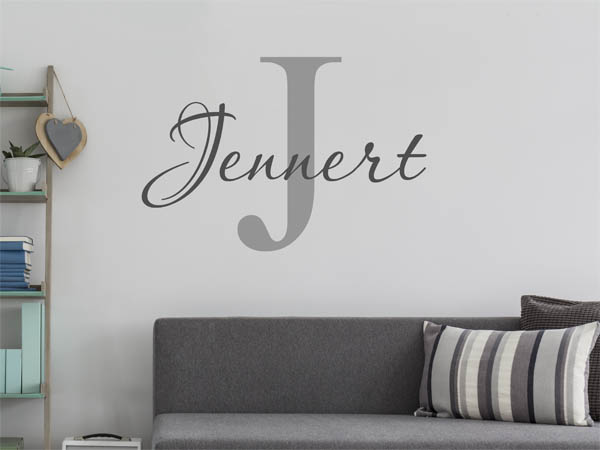 Wandtattoo Jennert Nachname
