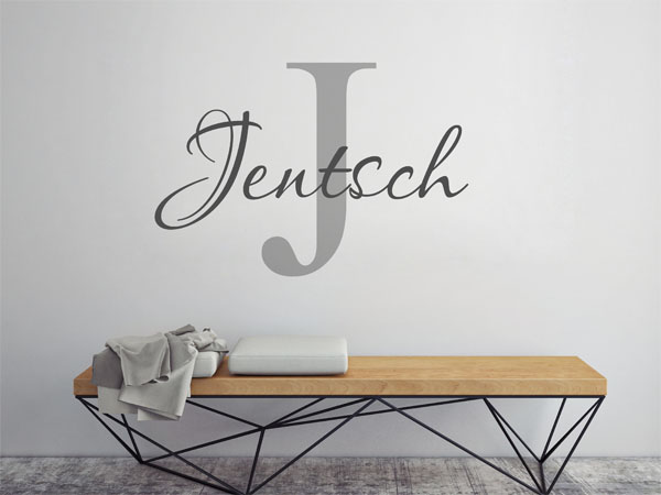 Wandtattoo Jentsch Nachname