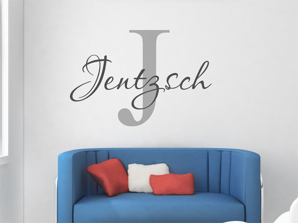 Wandtattoo Jentzsch Nachname