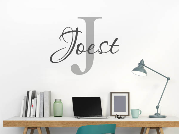 Wandtattoo Joest Nachname