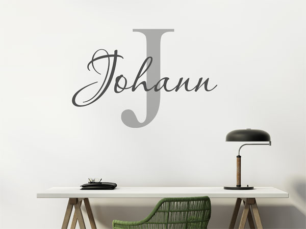 Wandtattoo Johann Nachname