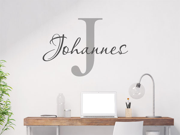 Wandtattoo Johannes Nachname