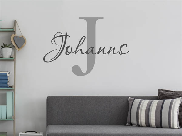 Wandtattoo Johanns Nachname