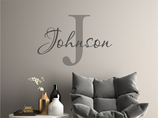 Wandtattoo Johnson Nachname