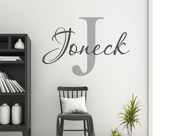 Wandtattoo Joneck Nachname