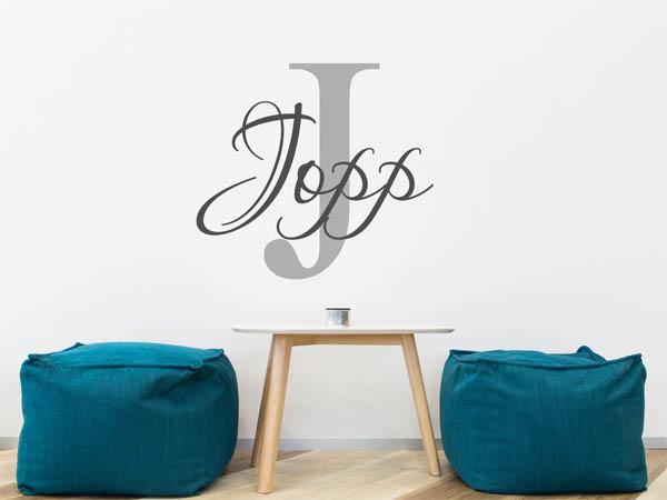 Wandtattoo Jopp Nachname