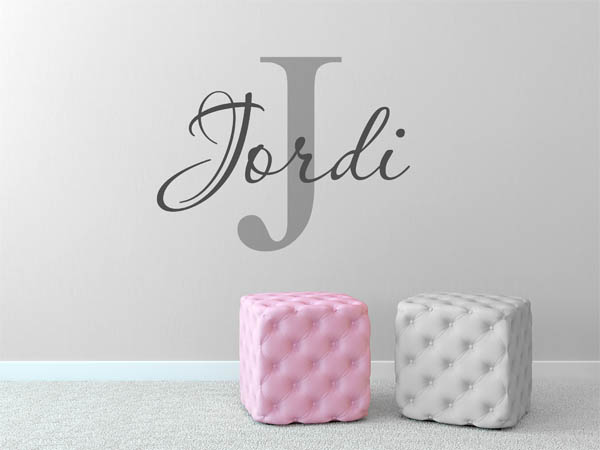 Wandtattoo Jordi Nachname