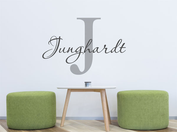 Wandtattoo Junghardt Nachname