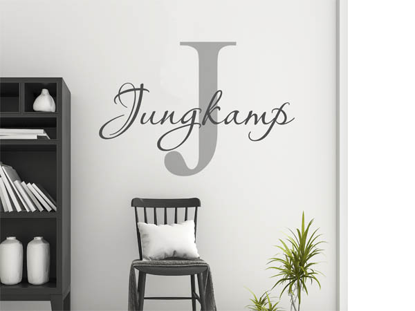 Wandtattoo Jungkamp Nachname