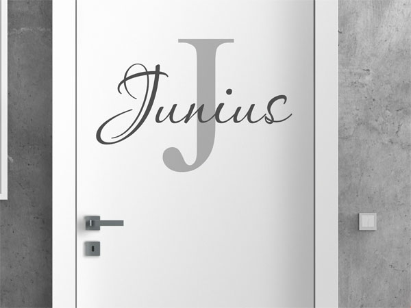 Wandtattoo Junius Nachname