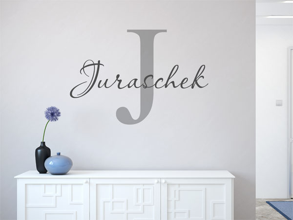 Wandtattoo Juraschek Nachname