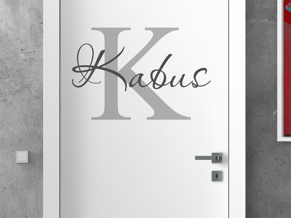 Wandtattoo Kabus Nachname