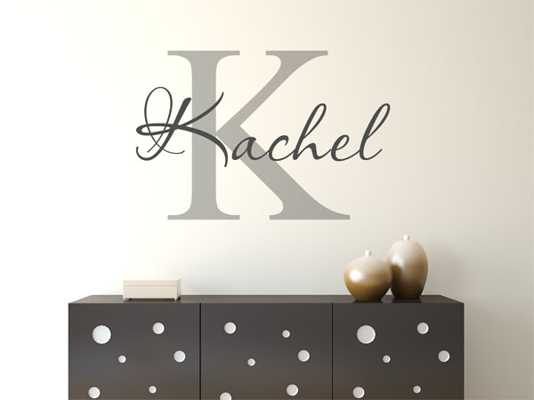 Wandtattoo Kachel Nachname