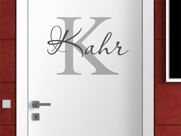 Wandtattoo Kahr Nachname