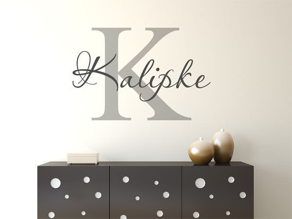 Wandtattoo Kalipke Nachname