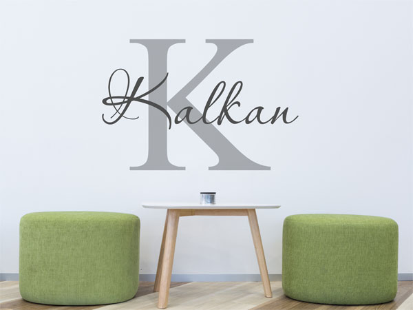 Wandtattoo Kalkan Nachname
