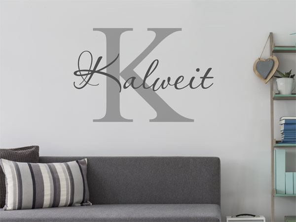 Wandtattoo Kalweit Nachname