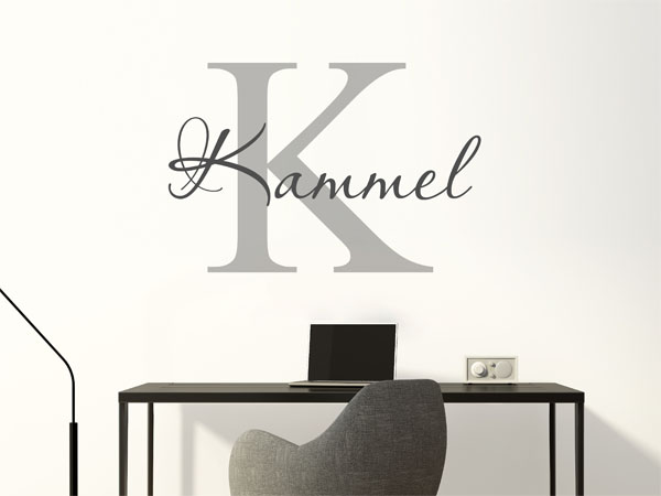 Wandtattoo Kammel Nachname